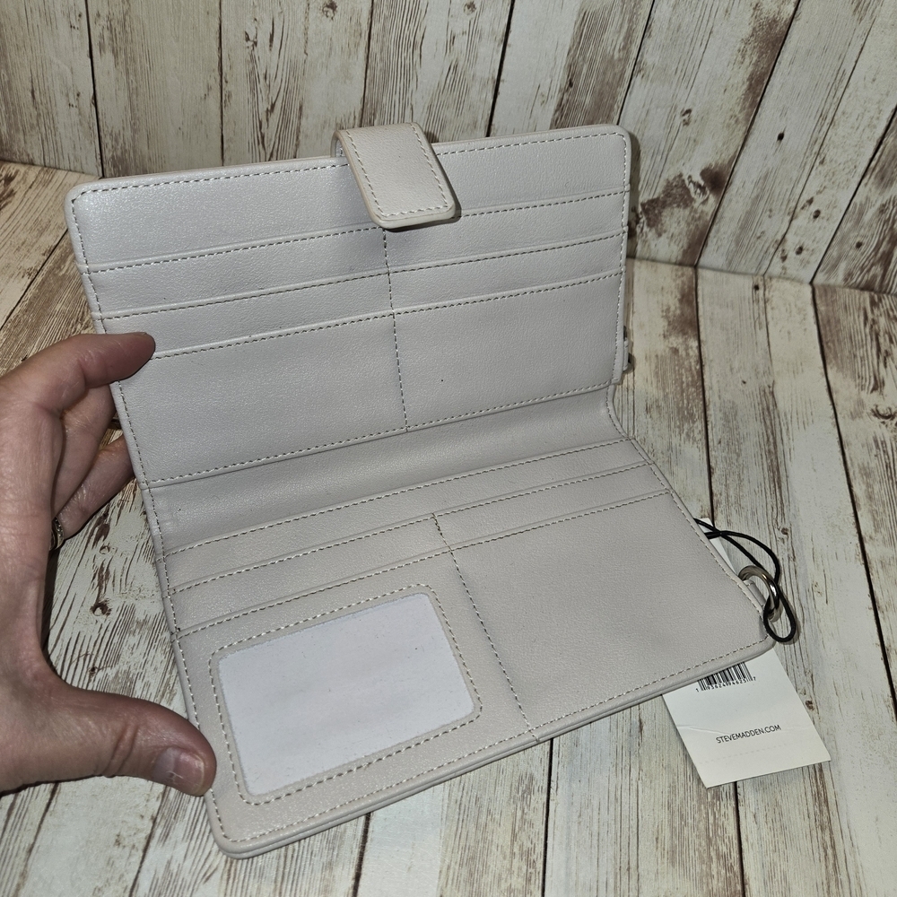 Steve Madden Cream Cell Phone Crossbody Bag with Removable Strap NWT New - Picture 6 of 9